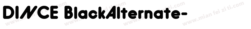 DINCE BlackAlternate字体转换